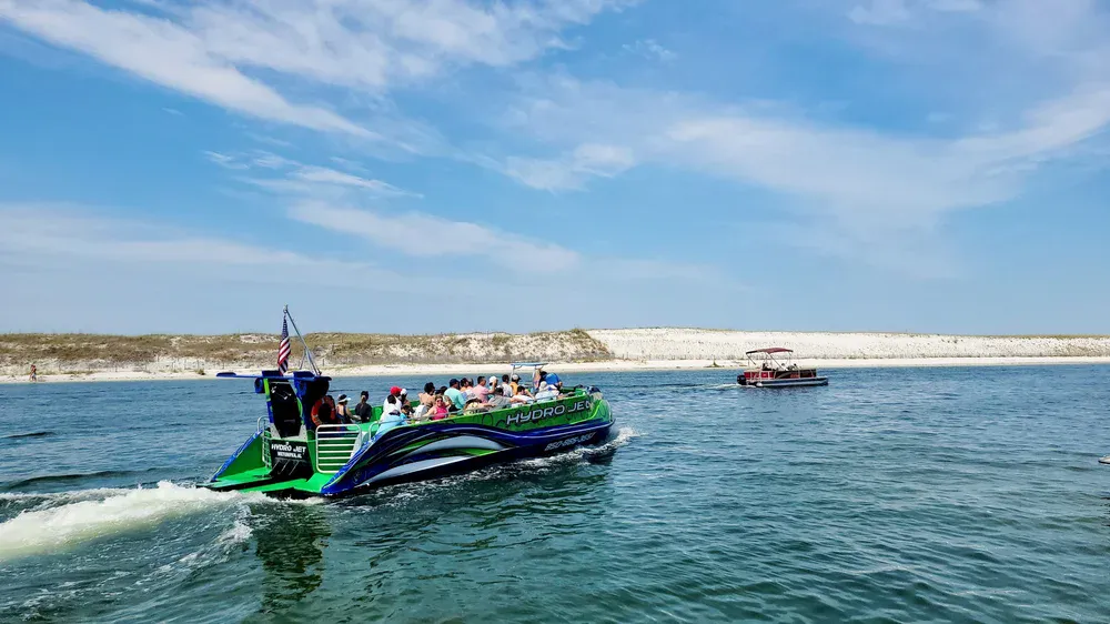 HydroJet on emerald water