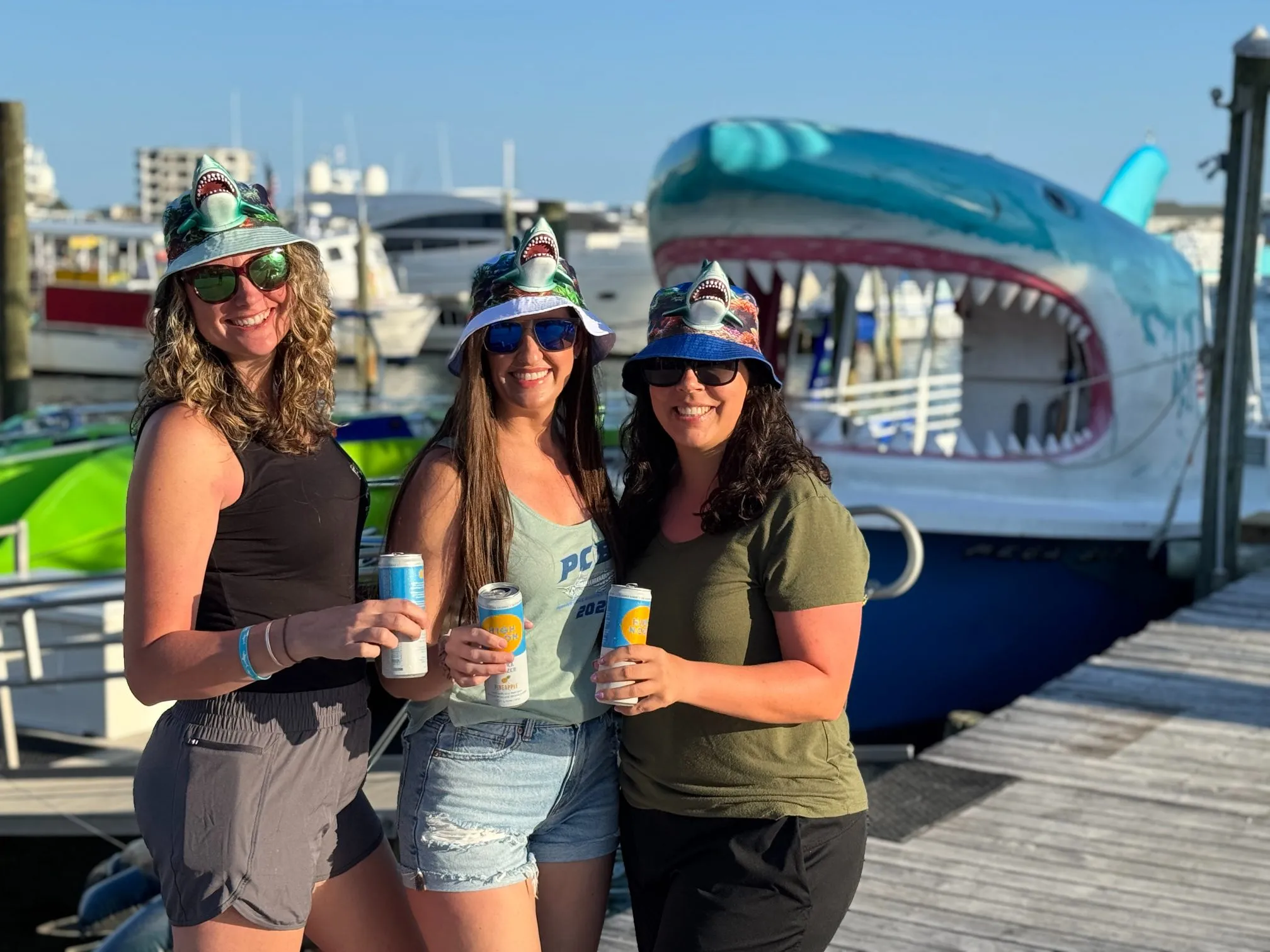 Guests enjoying Shark Boat